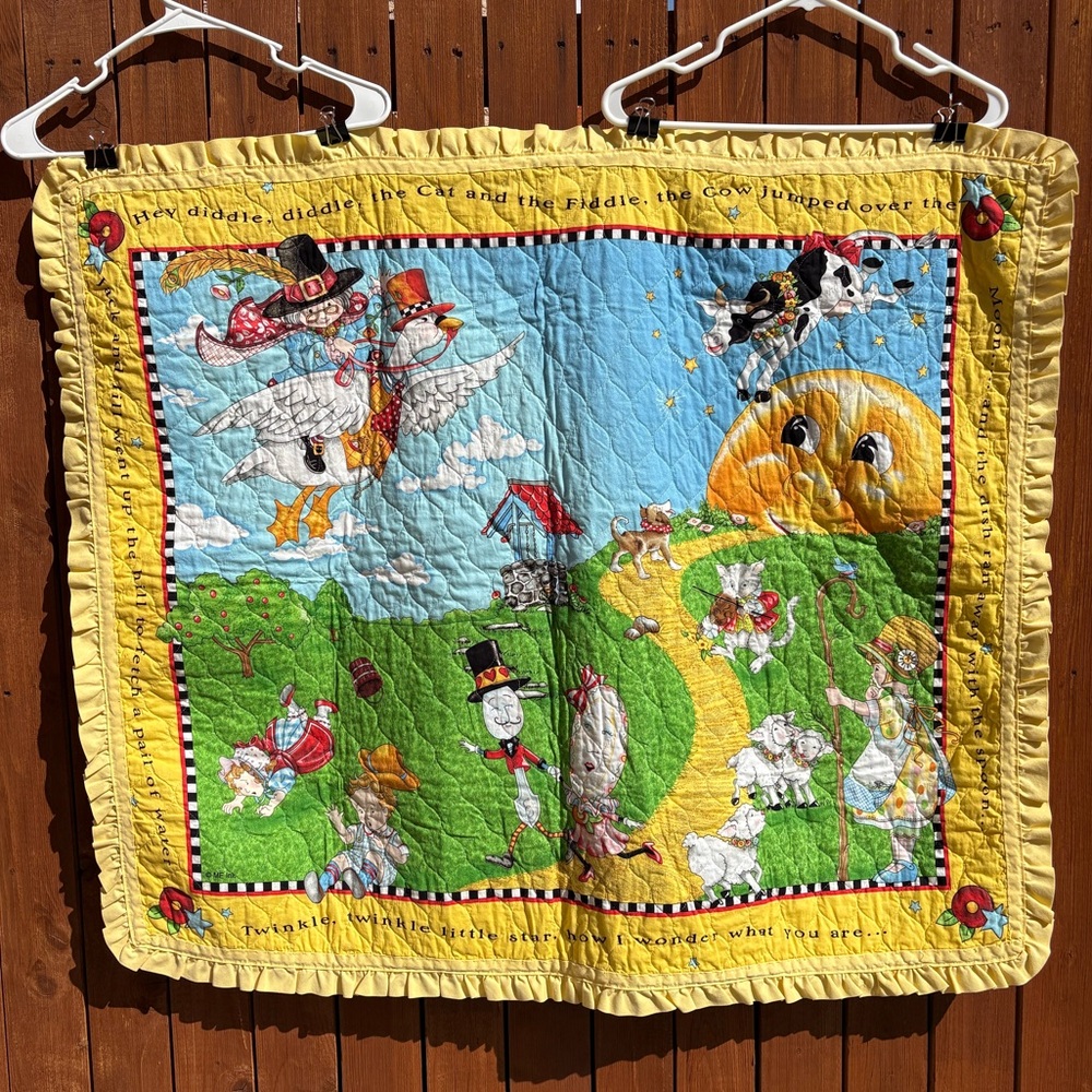Colorful Nursery Rhyme Quilt